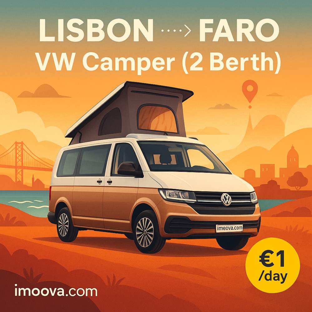 VW Camper (2 Berth) available for relocation from Lisbon to Faro