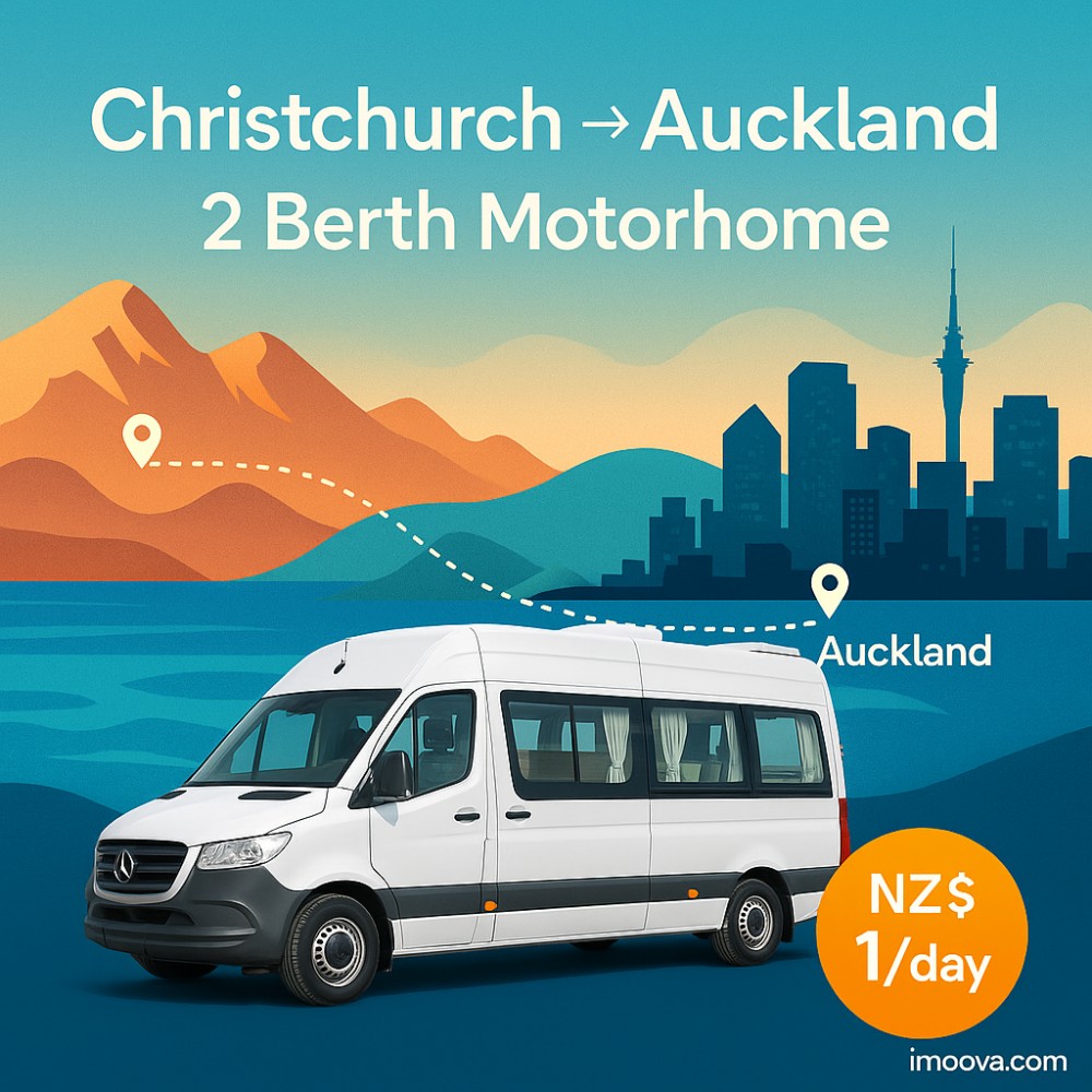 2 Berth Motorhome available for relocation from Christchurch to Auckland