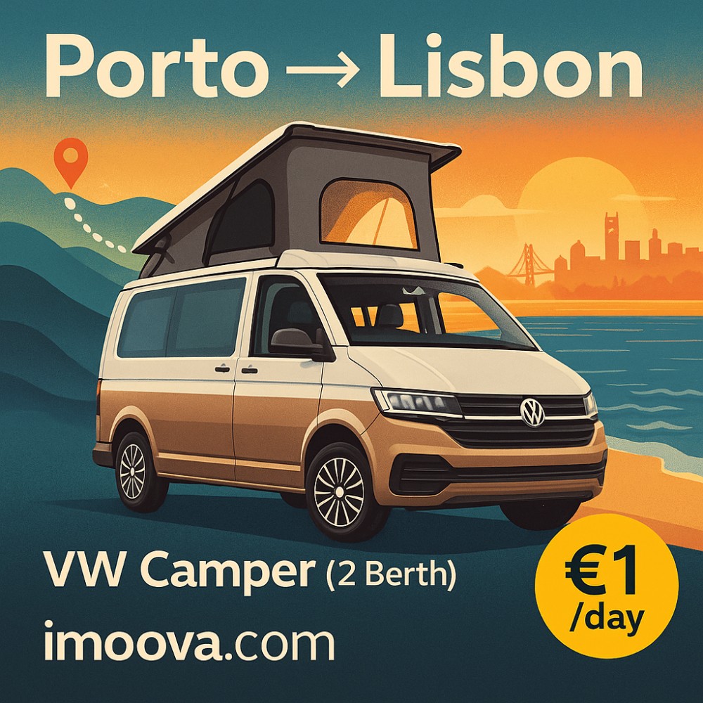VW Camper (2 Berth) available for relocation from Porto to Lisbon