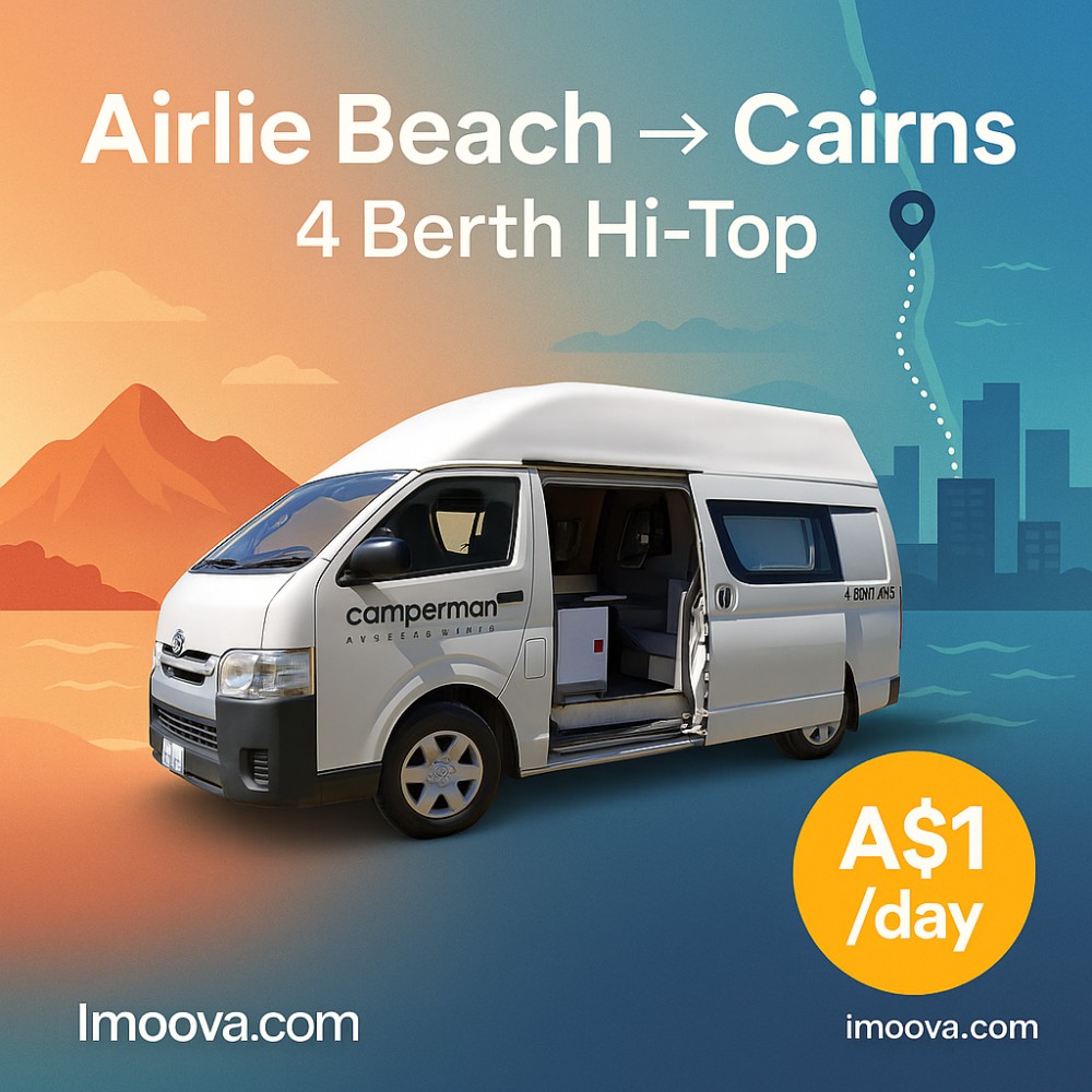 4 Berth Hi-Top available for relocation from Airlie Beach to Cairns