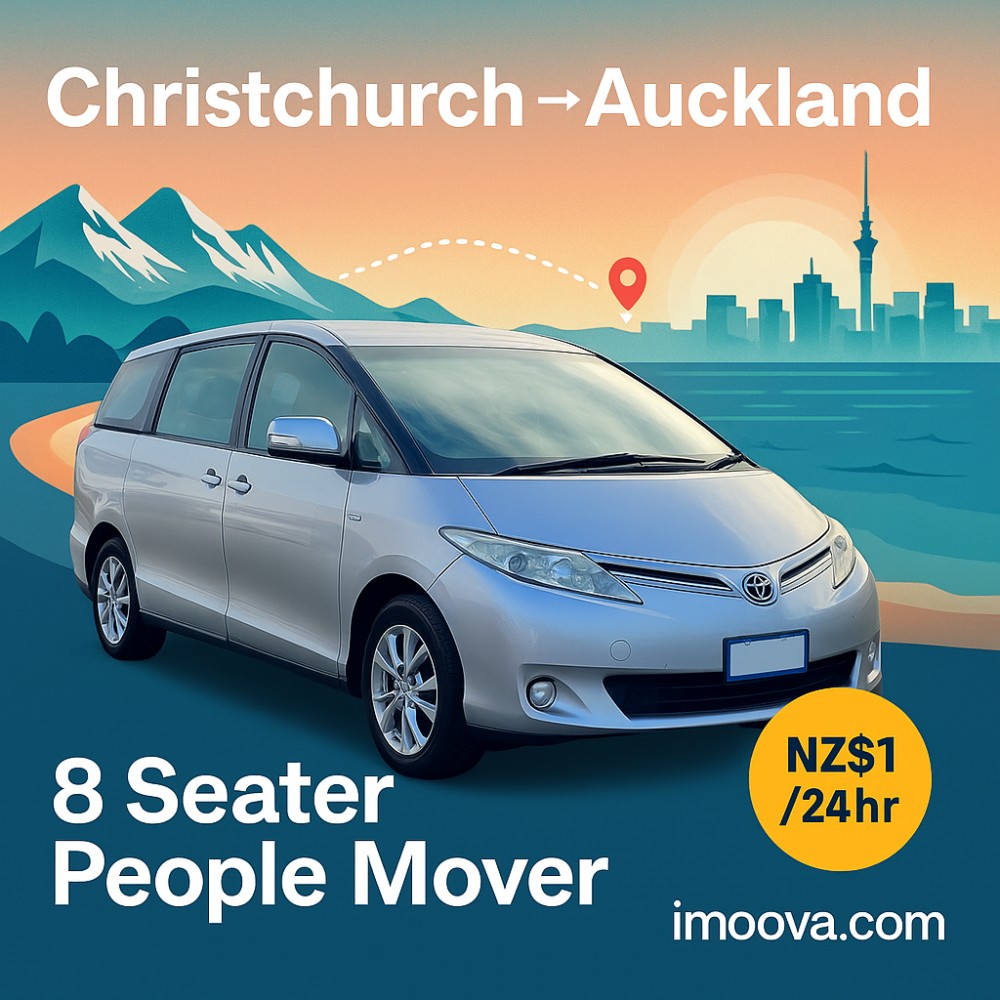 8 Seater People Mover available for relocation from Christchurch to Auckland