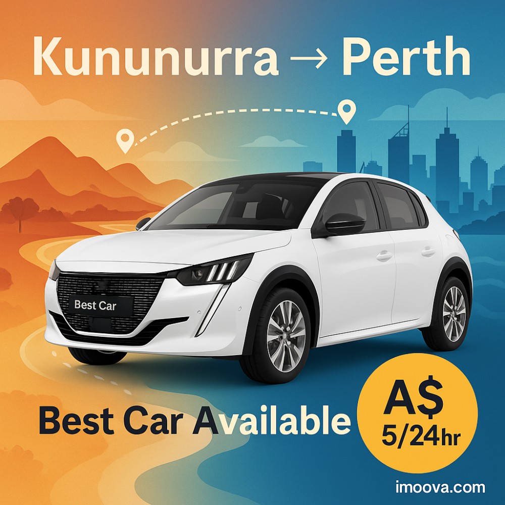 Best Car Available available for relocation from Kununurra to Perth