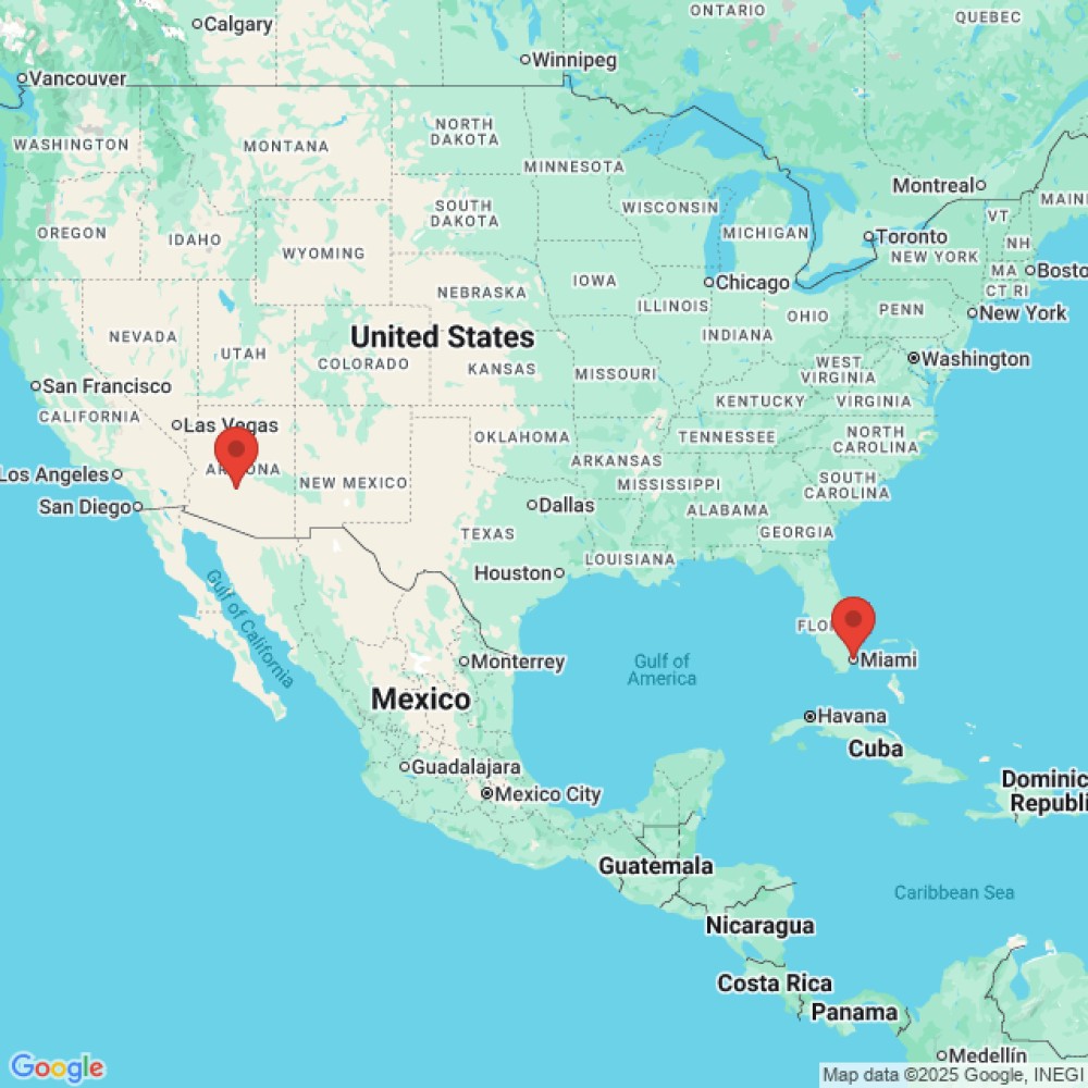 Trip between Phoenix and Miami