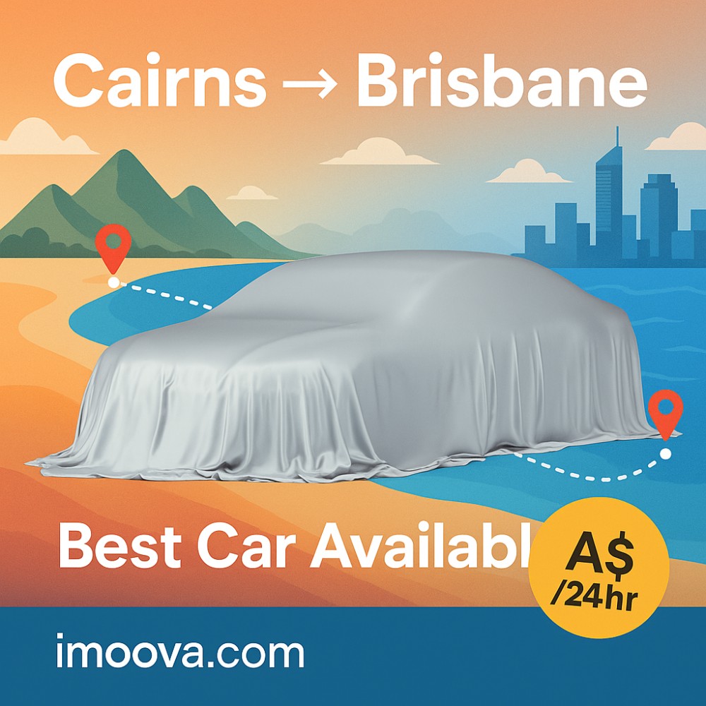 Best Car Available available for relocation from Cairns to Brisbane