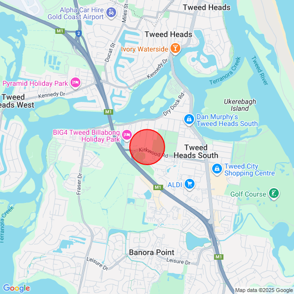 map of delivery location