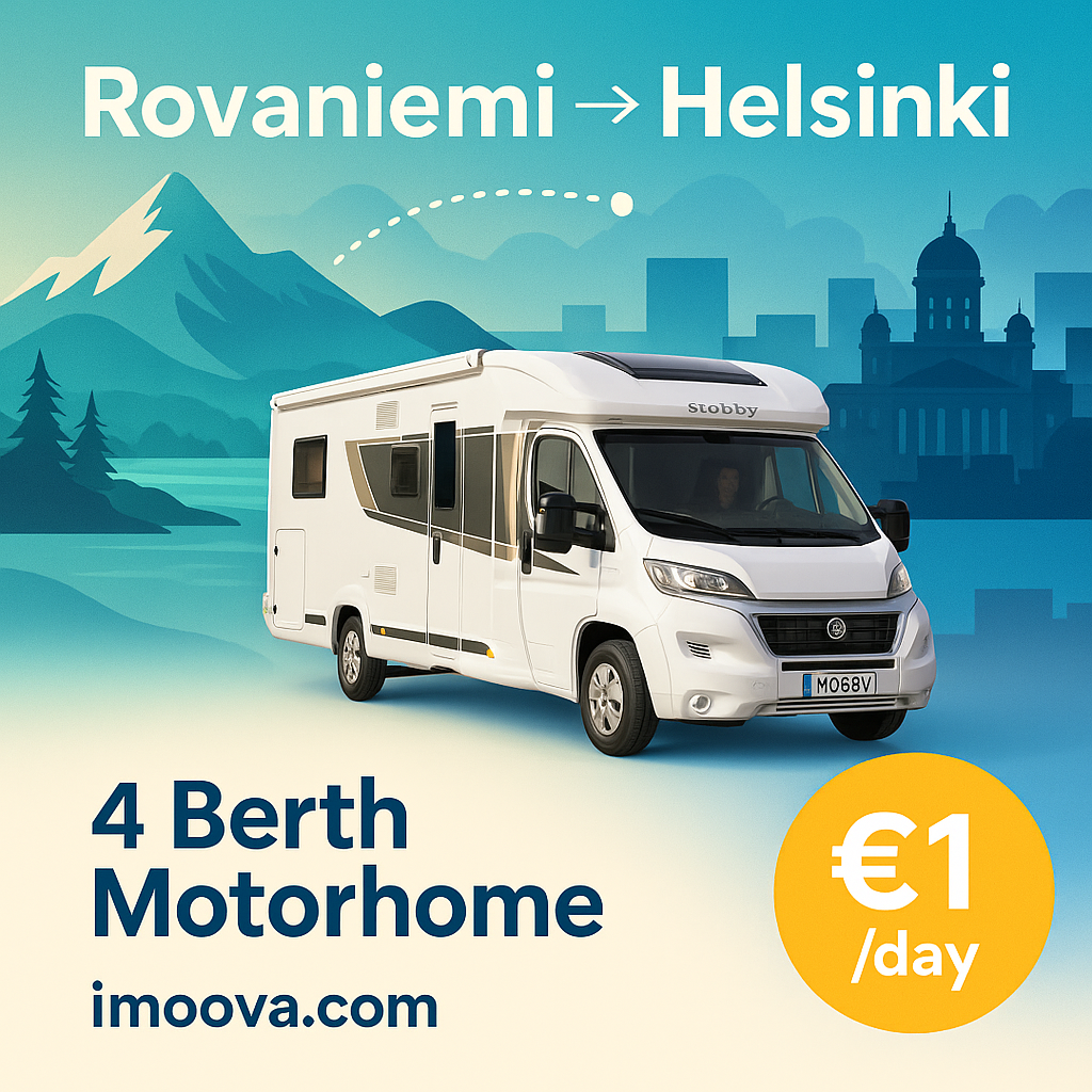 4 Berth Motorhome available for relocation from Rovaniemi to Helsinki