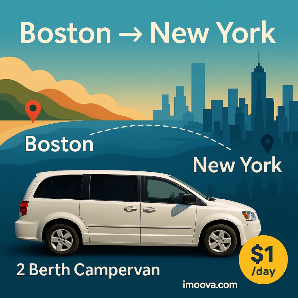 2 Berth Campervan available for relocation from Boston to New York