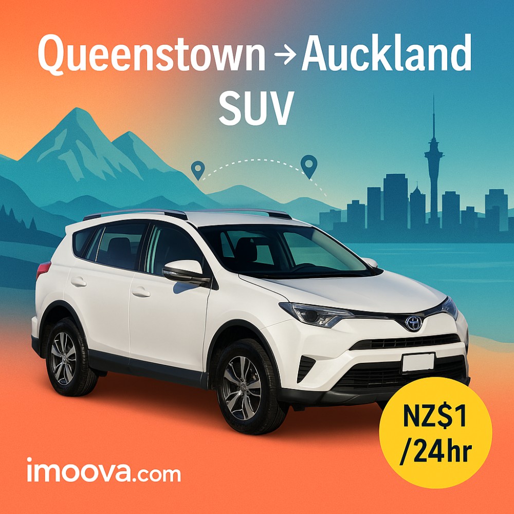 SUV available for relocation from Queenstown to Auckland