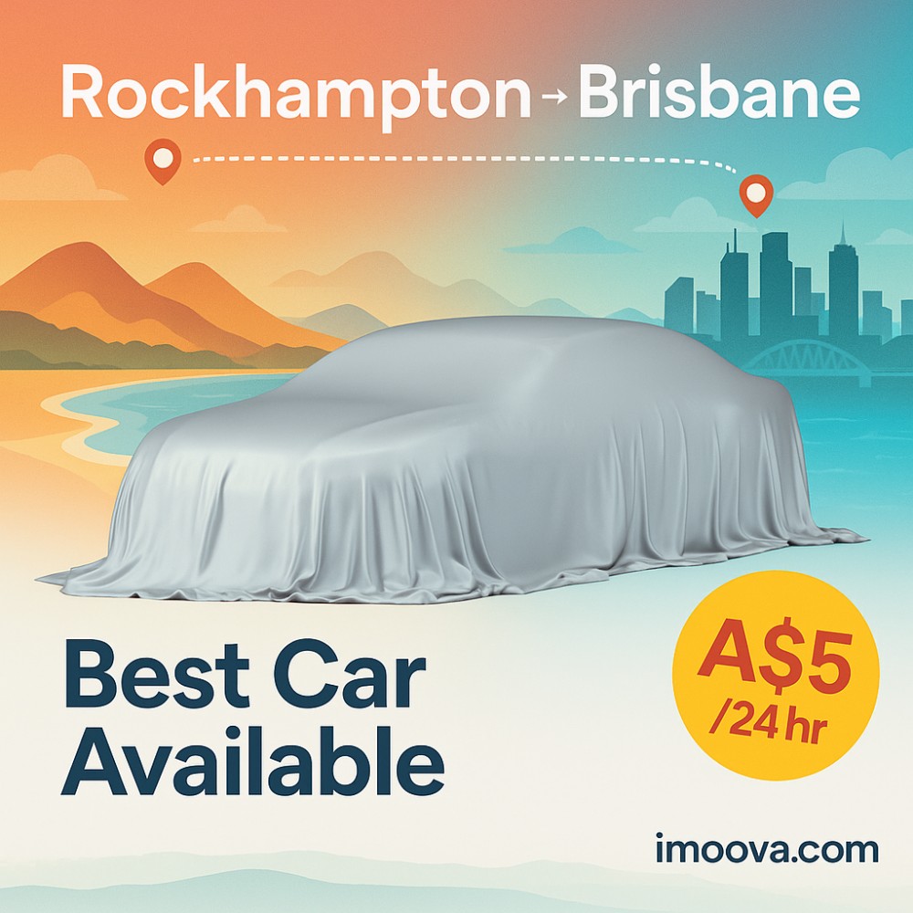 Best Car Available available for relocation from Rockhampton to Brisbane
