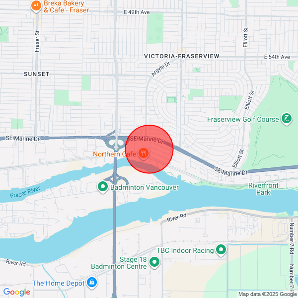 map of departure location