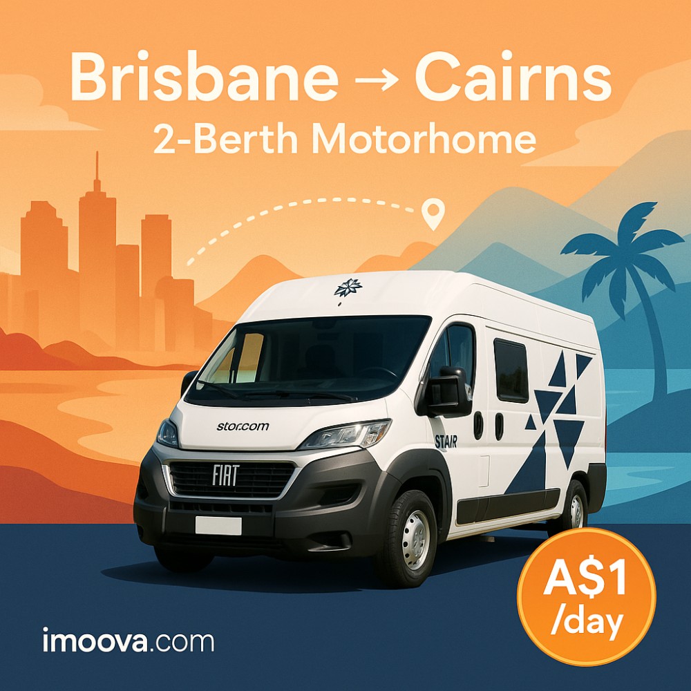 2-Berth Motorhome available for relocation from Brisbane to Cairns