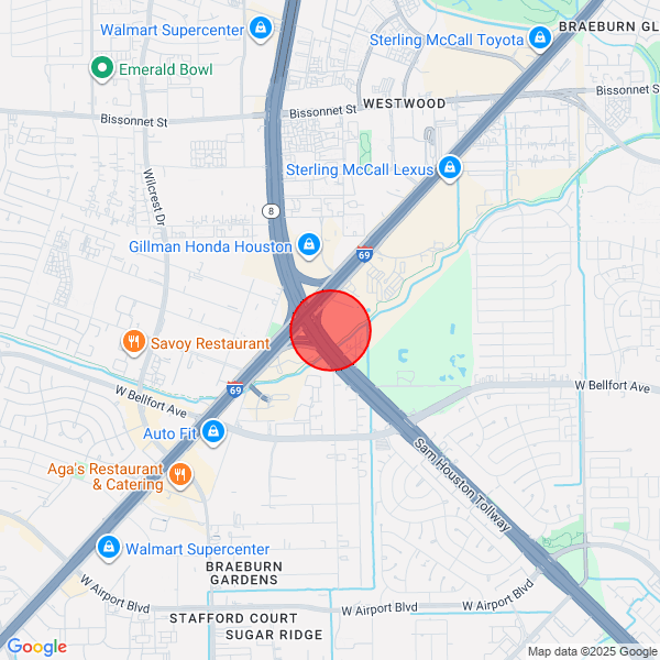 map of delivery location