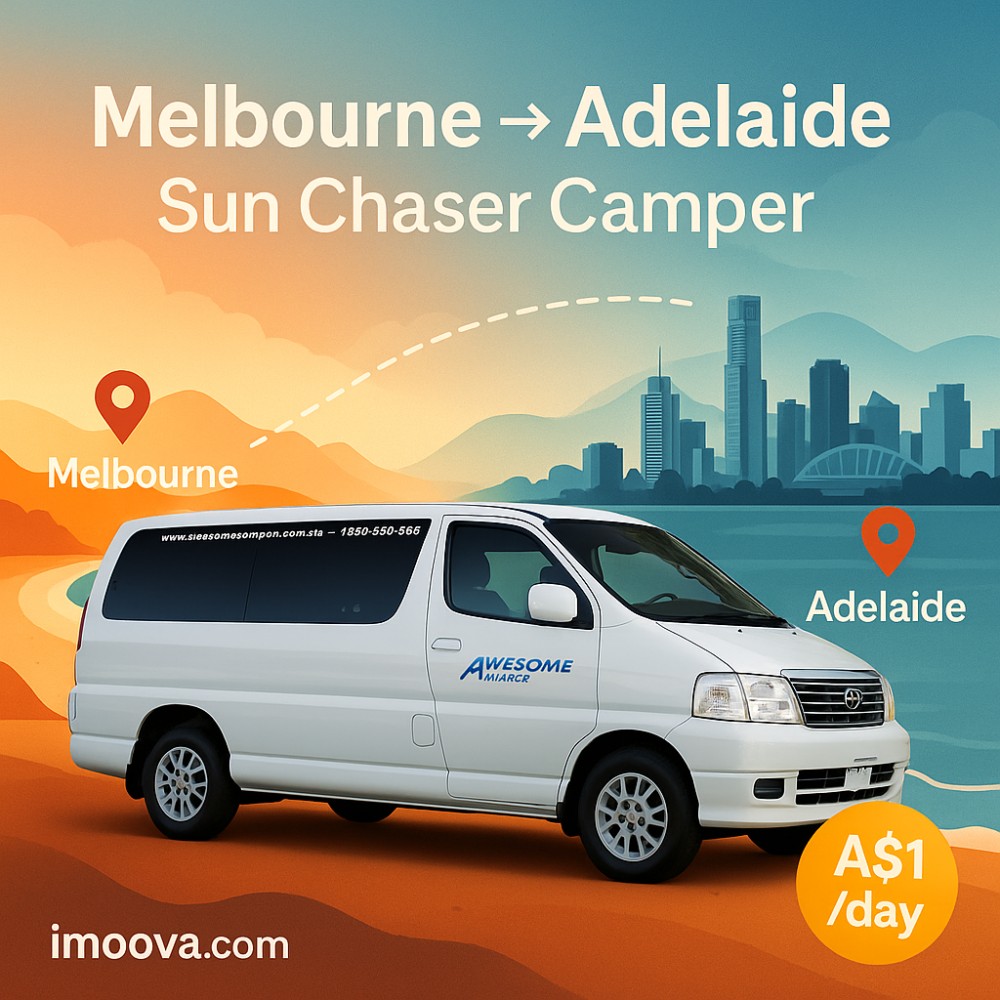 Sun Chaser Camper available for relocation from Melbourne to Adelaide