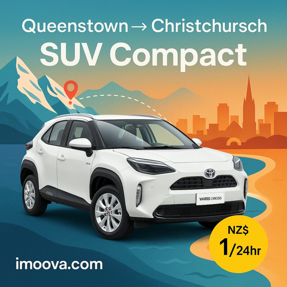 SUV Compact available for relocation from Queenstown to Christchurch