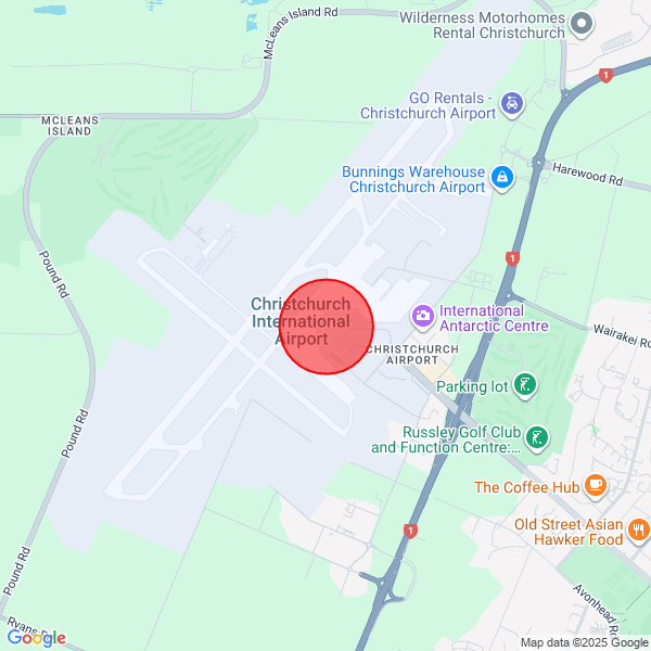 map of departure location