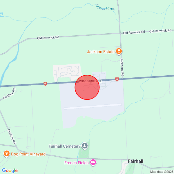 map of delivery location