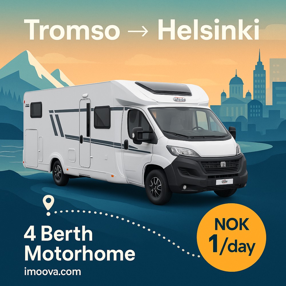 4 Berth Motorhome available for relocation from Tromso to Helsinki