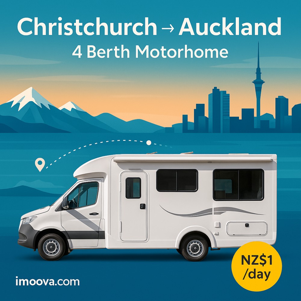 4 Berth Motorhome available for relocation from Christchurch to Auckland