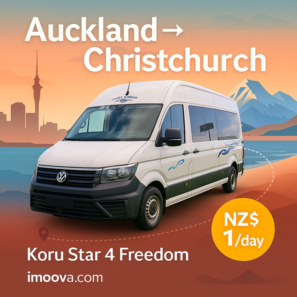 Koru Star 4 Freedom available for relocation from Auckland to Christchurch