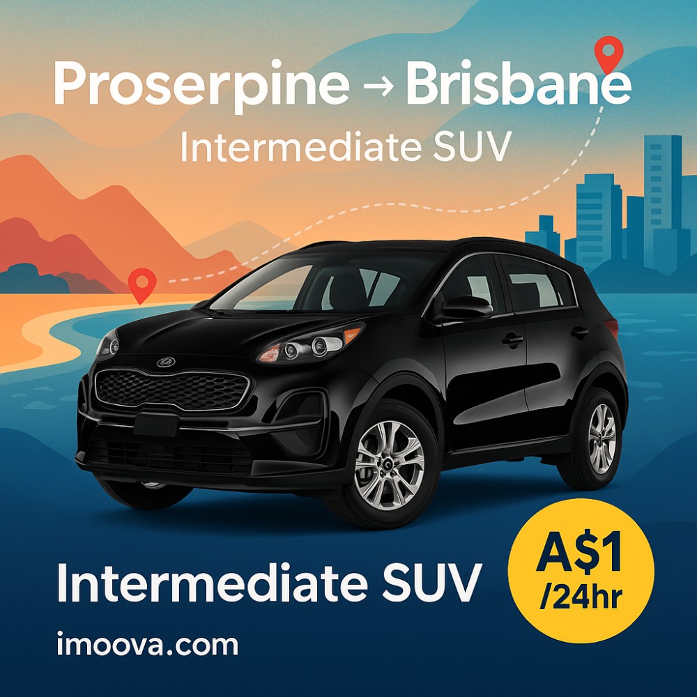 Intermediate SUV available for relocation from Proserpine to Brisbane