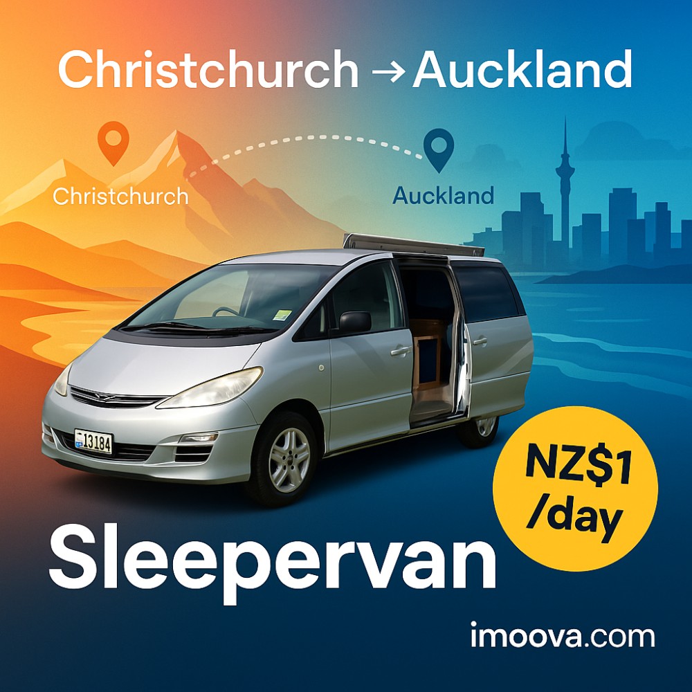 Sleepervan available for relocation from Christchurch to Auckland
