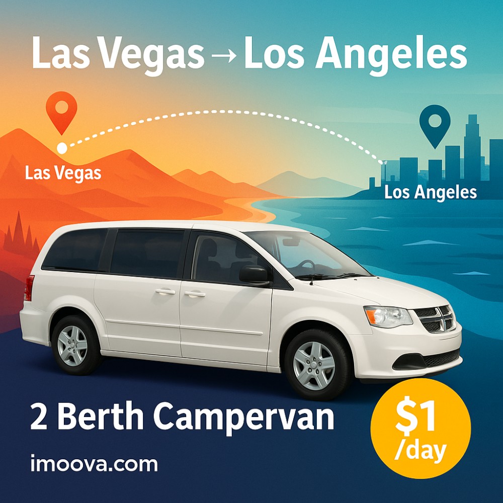 2 Berth Campervan available for relocation from Las Vegas to Los Angeles