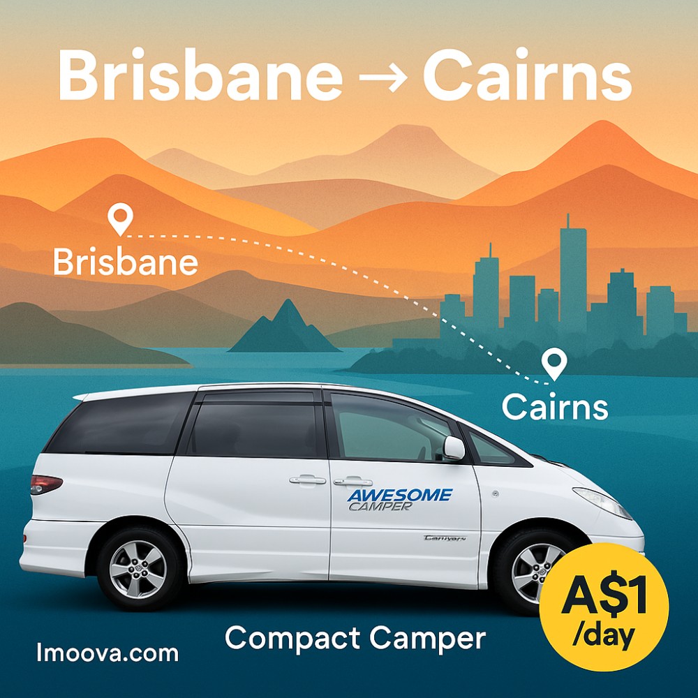 Compact Camper available for relocation from Brisbane to Cairns