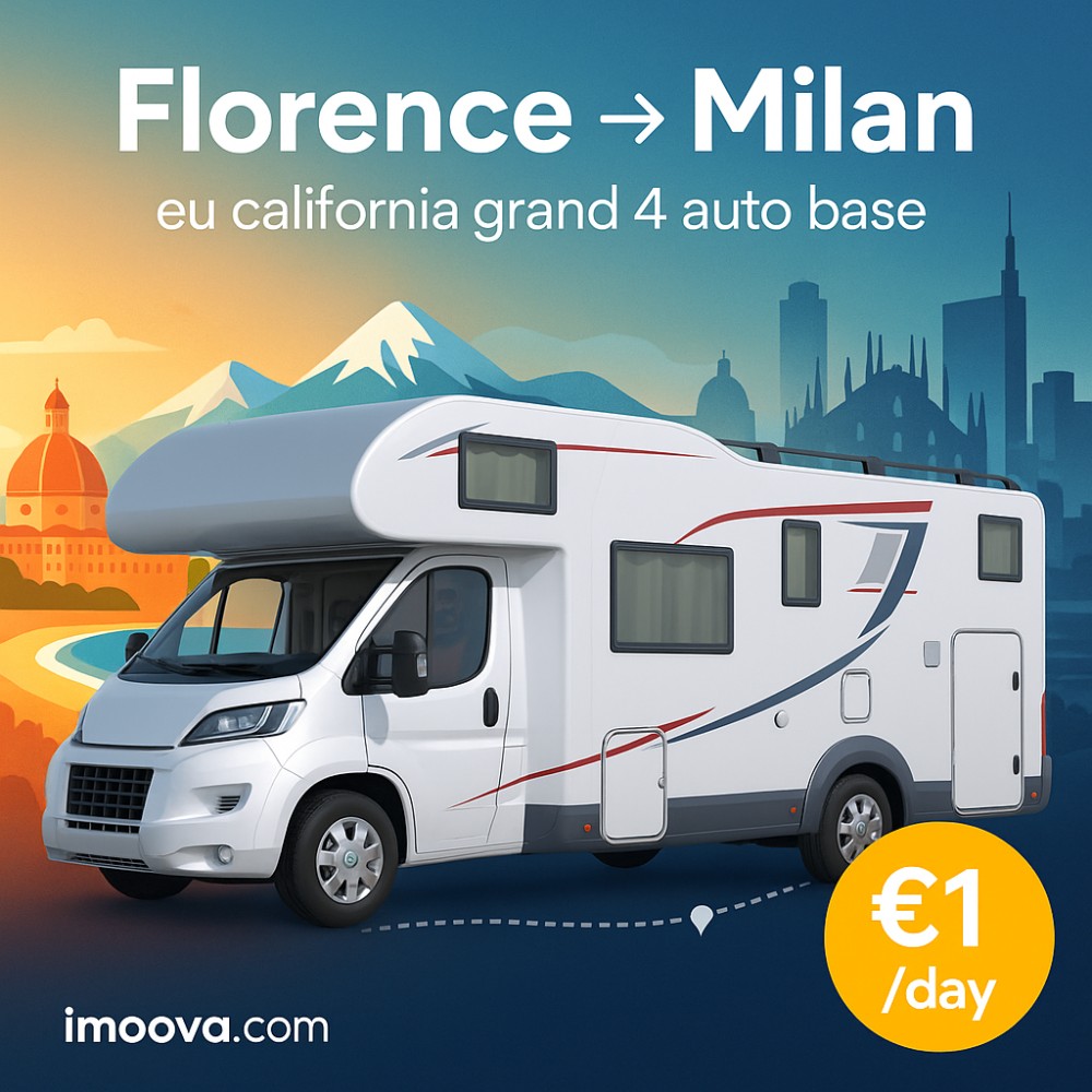 eu california grand 4 auto base available for relocation from Florence to Milan