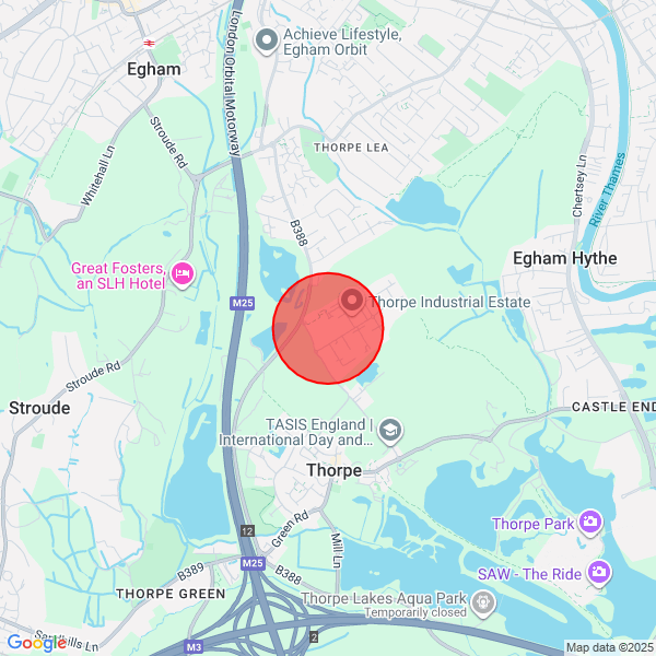 map of delivery location
