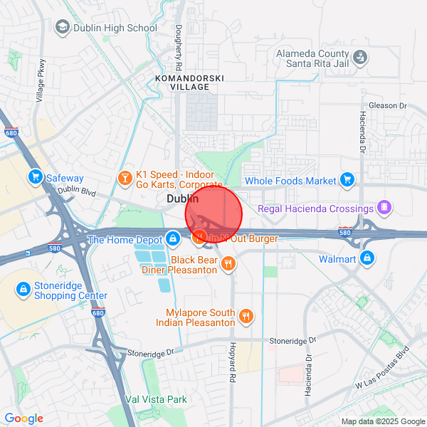 map of departure location
