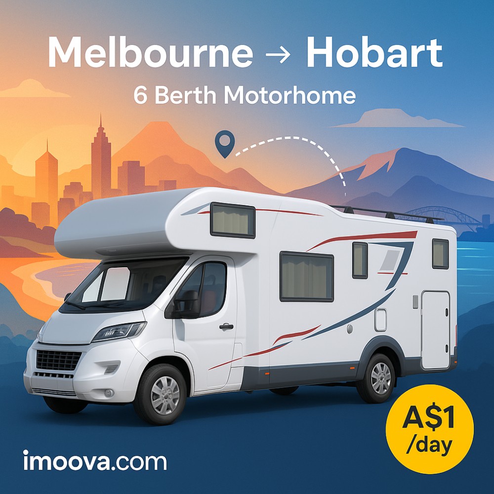 6 Berth Motorhome available for relocation from Melbourne to Hobart