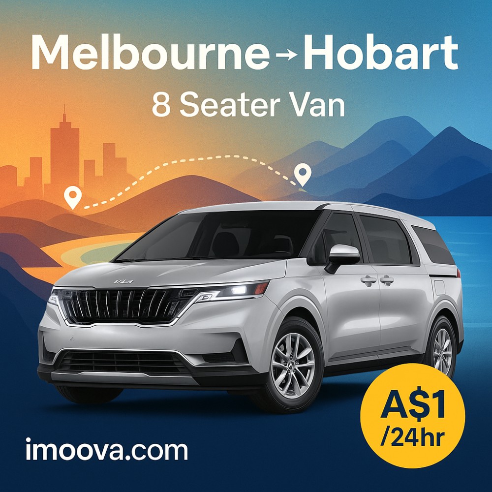 8 Seater Van available for relocation from Melbourne to Hobart