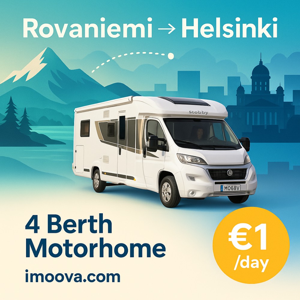 4 Berth Motorhome available for relocation from Rovaniemi to Helsinki