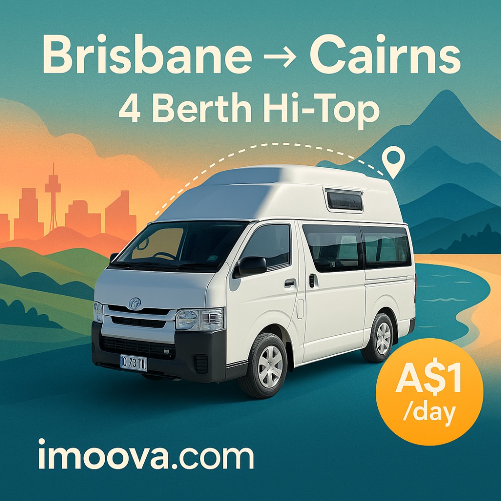 4 Berth Hi-Top available for relocation from Brisbane to Cairns