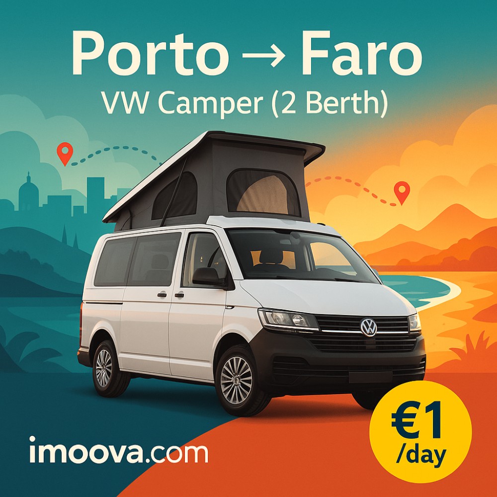 VW Camper (2 Berth) available for relocation from Porto to Faro