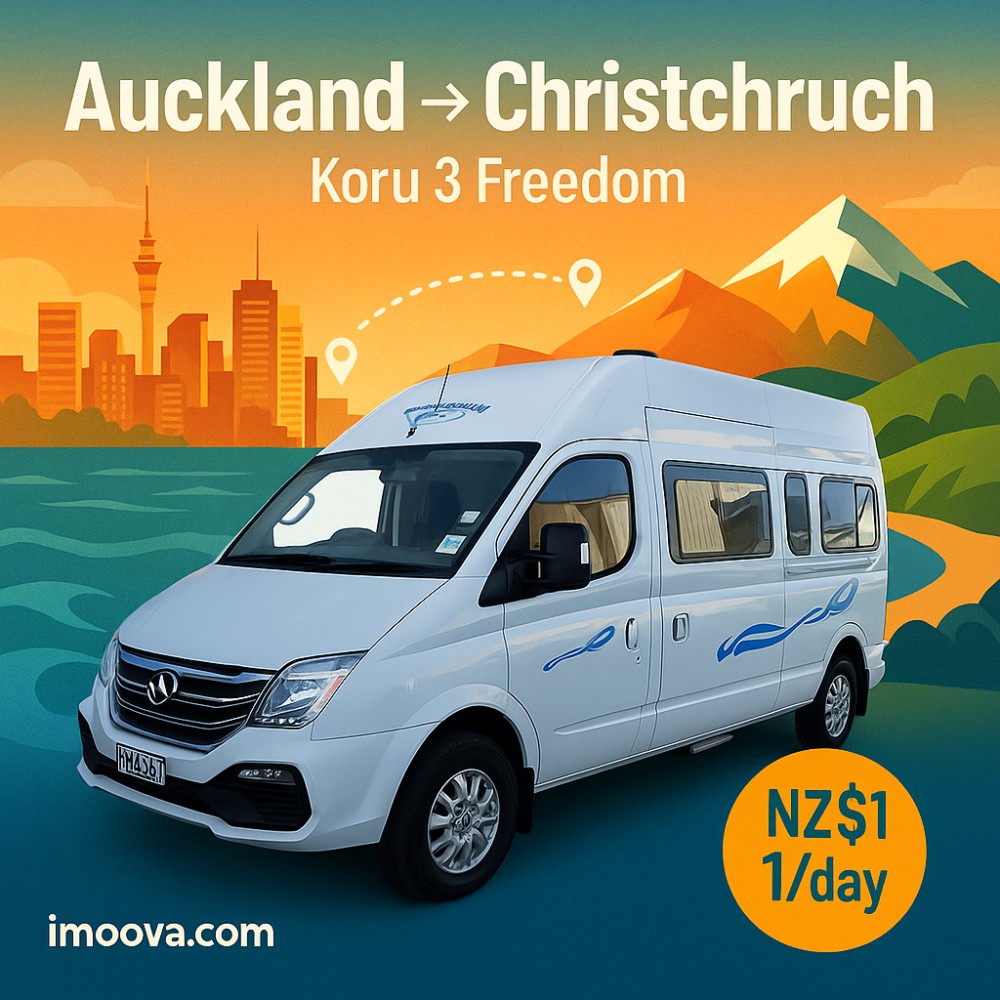 Koru 3 Freedom available for relocation from Auckland to Christchurch