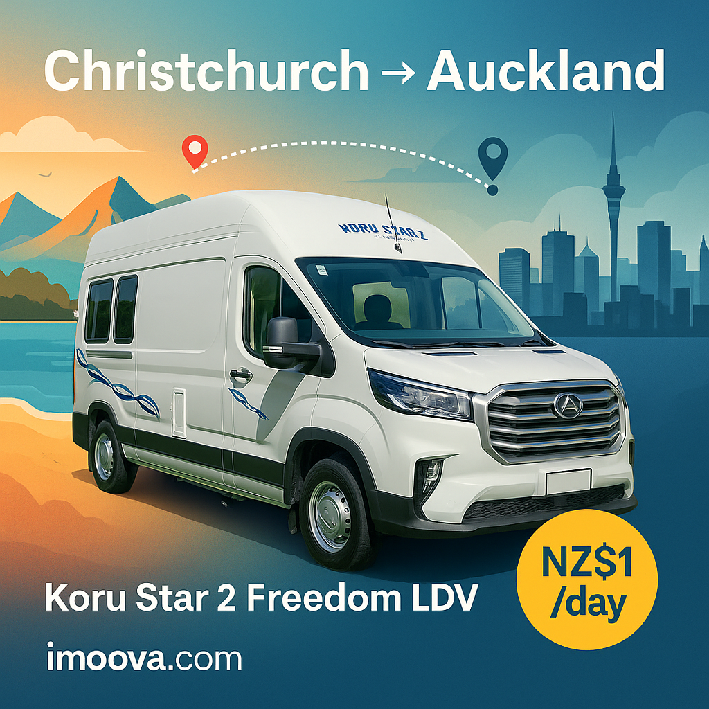 Koru Star 2 Freedom LDV available for relocation from Christchurch to Auckland