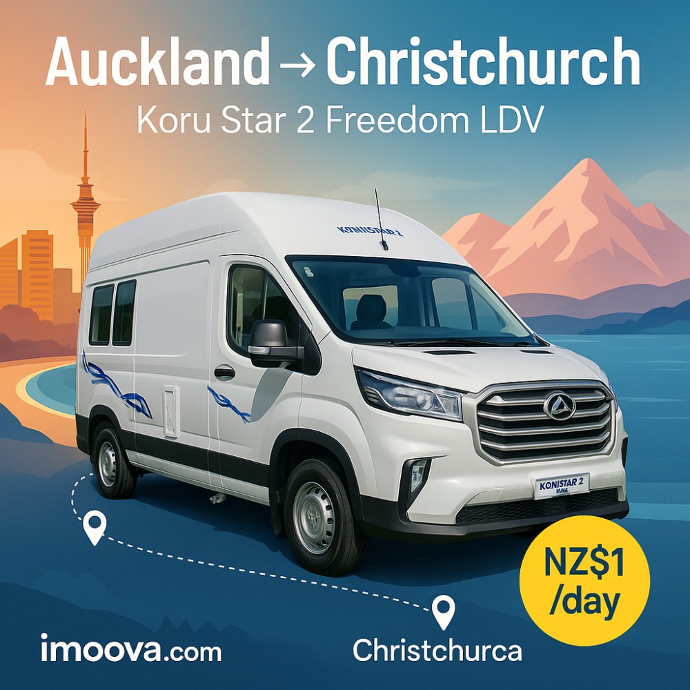 Koru Star 2 Freedom LDV available for relocation from Auckland to Christchurch