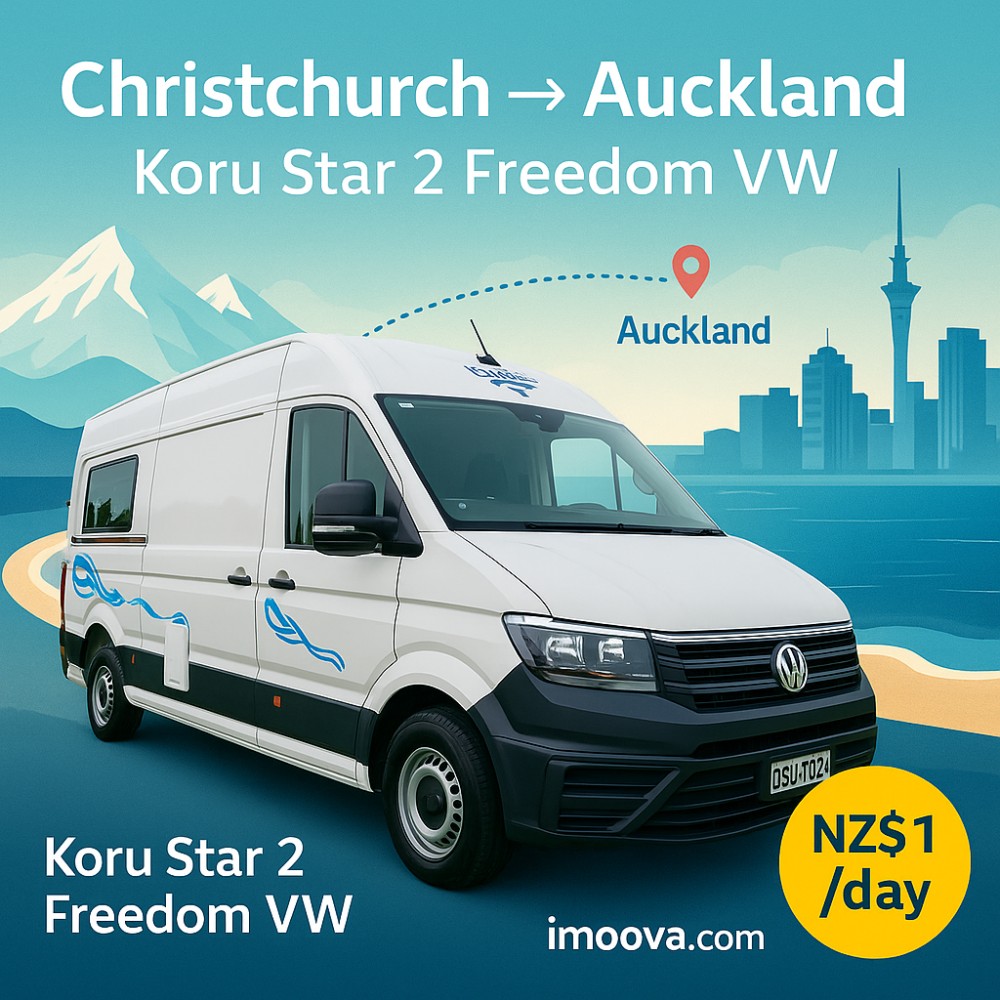Koru Star 2 Freedom VW available for relocation from Christchurch to Auckland