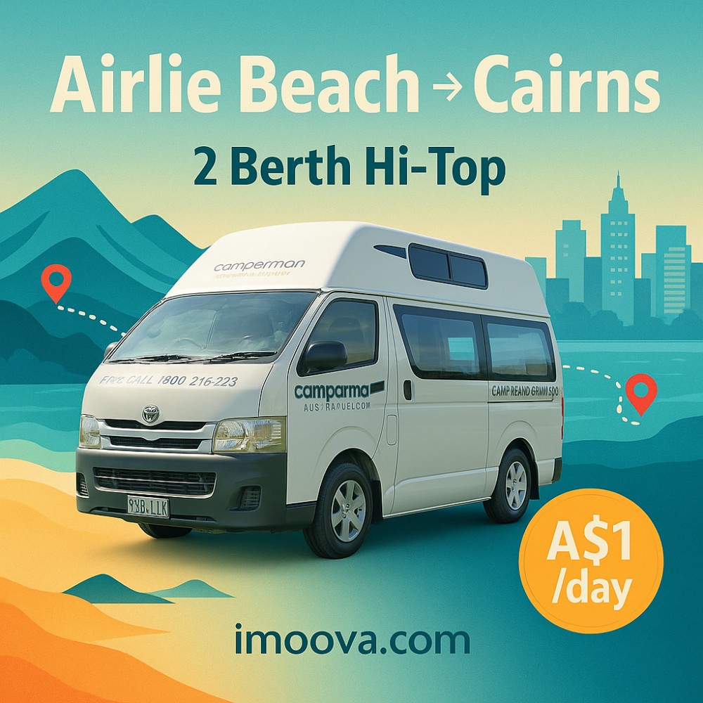 2 Berth Hi-Top available for relocation from Airlie Beach to Cairns