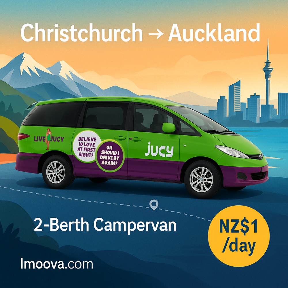 2-Berth Campervan available for relocation from Christchurch to Auckland