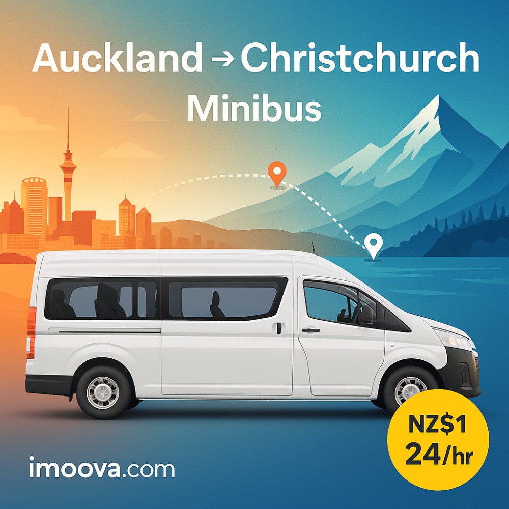 Minibus available for relocation from Auckland to Christchurch