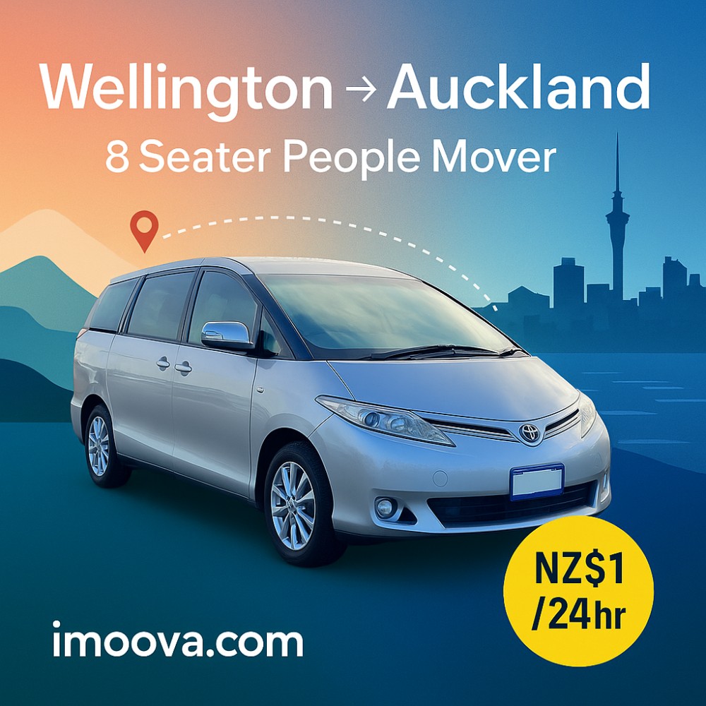 8 Seater People Mover available for relocation from Wellington to Auckland