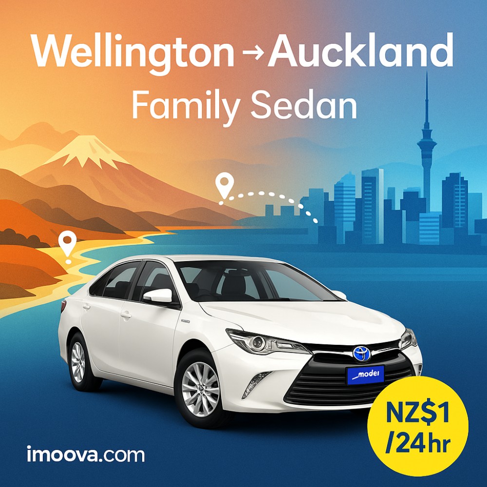 Family Sedan available for relocation from Wellington to Auckland