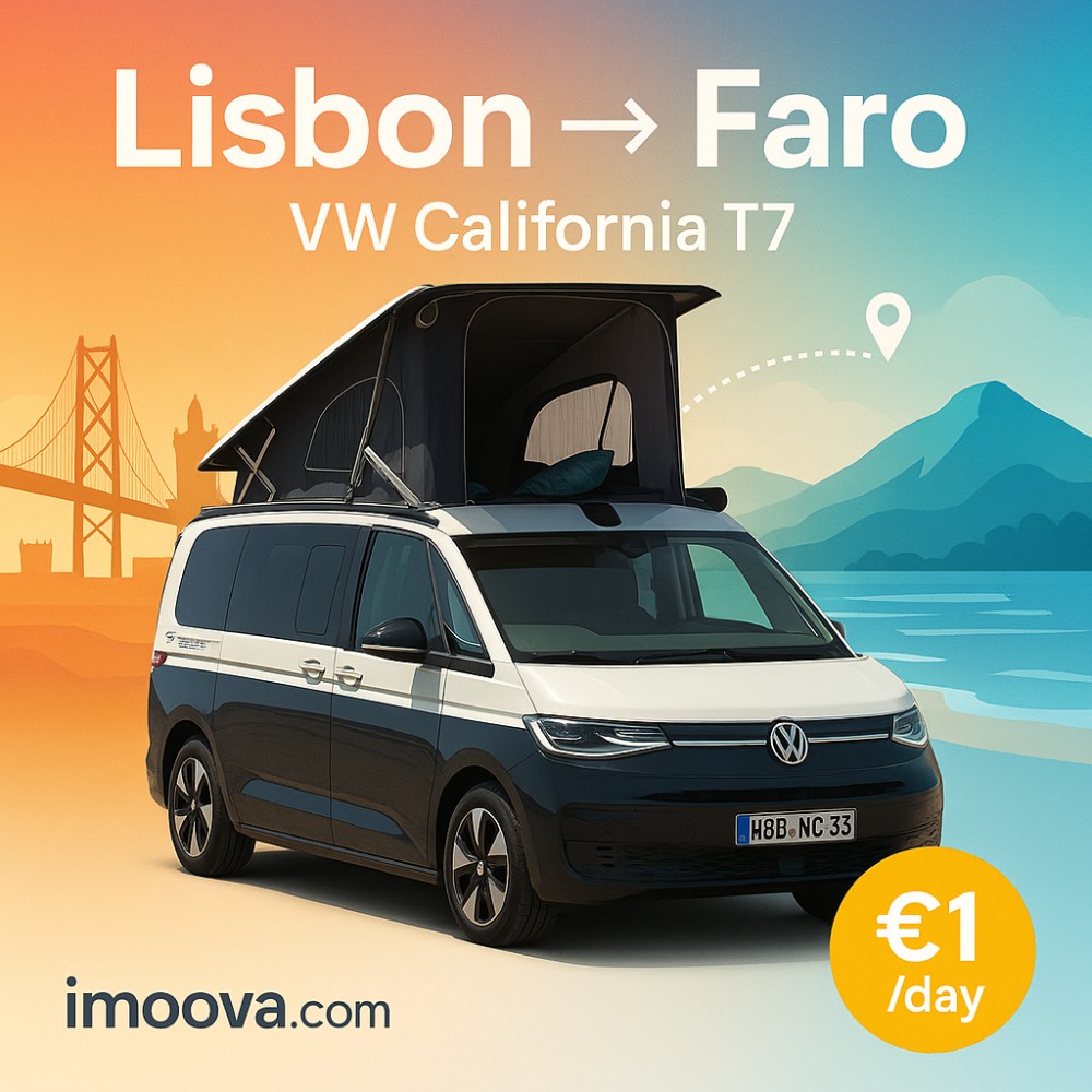VW California T7 available for relocation from Lisbon to Faro