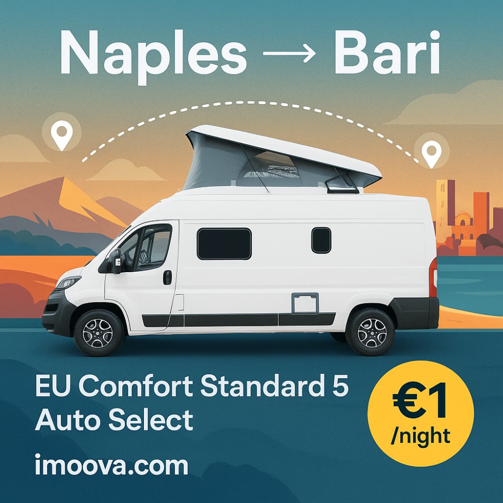 EU Comfort Standard 5 Auto Select available for relocation from Naples to Bari