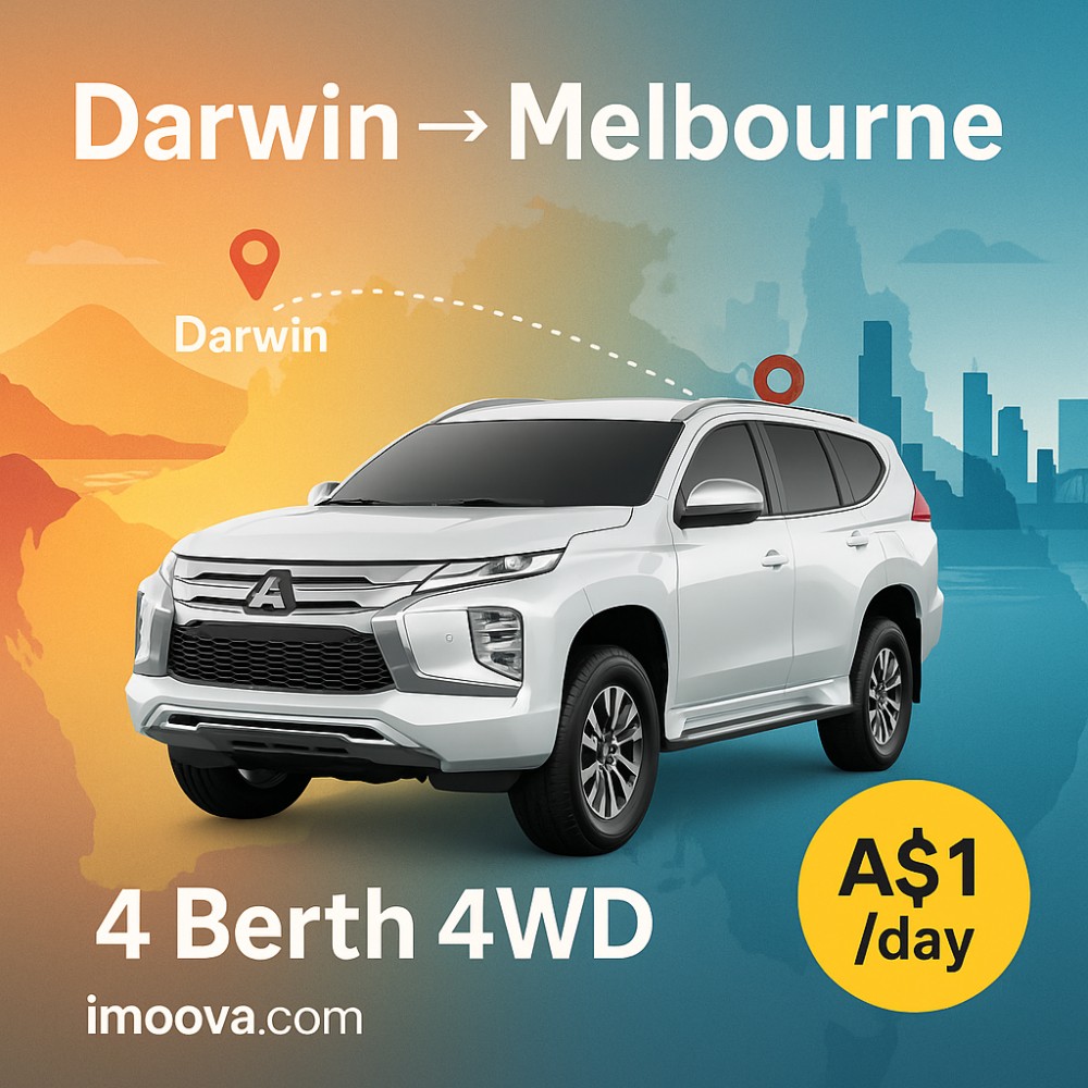 4 Berth 4WD available for relocation from Darwin to Melbourne