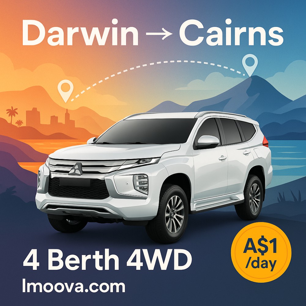 4 Berth 4WD available for relocation from Darwin to Cairns
