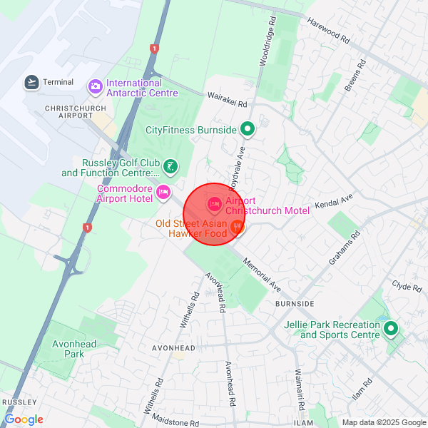 map of delivery location