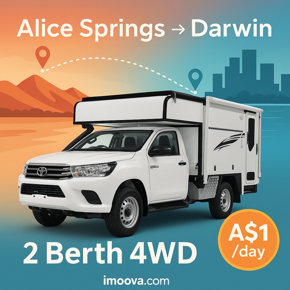 2 Berth 4WD available for relocation from Alice Springs to Darwin
